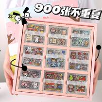 Handbill sticker 1000 sheets of adhesive tape hand ledger suit cute little fresh teenage girl Heart Birthday Notes Decorative material