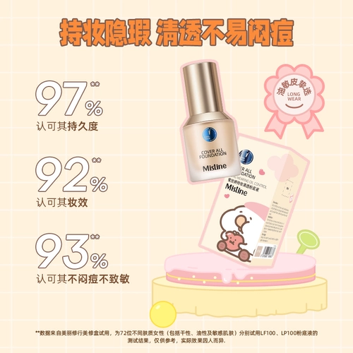 Mistine Тональный крем, увлажняющая база под макияж для жирной кожи, контроль жирного блеска