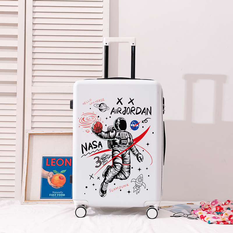 NASA astronauts new suitcases innet red 24-inch 20 students Llever box men and women leather case suitcase