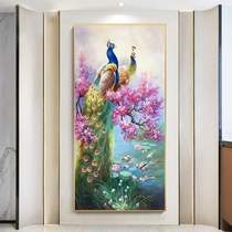 5d diamond painting full of diamonds living room corridor entrance hall rich peacock diamond cross stitch bedroom diamond embroidery new style 2024