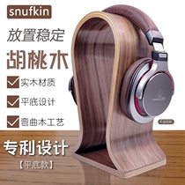 snufkin headphone stand head-mounted solid wood headphone rack creative headphone hanger display stand headset rack