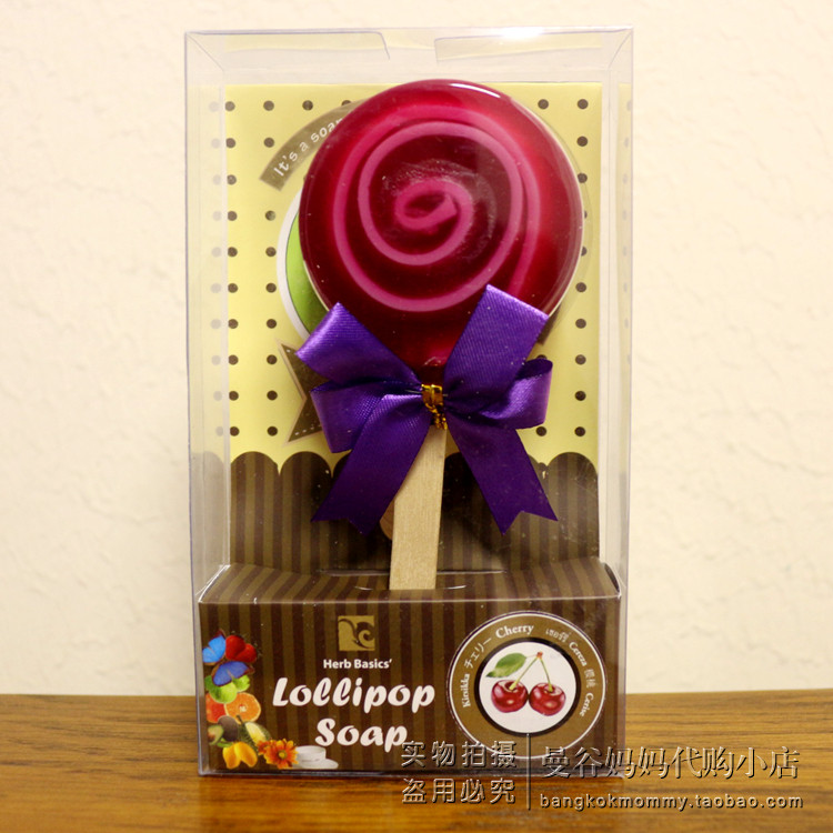 Thai original Chiang Mai aromatherapy herb basics colorful lollipop essential oil handmade soap 60g