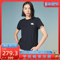 (Mustard original) Ji Yang Chinese style heavy industry embroidery design simple leisure 100% cotton T-shirt women Summer