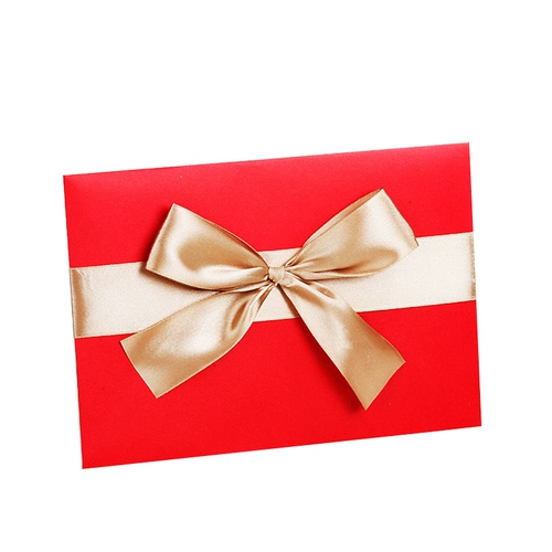 Конверт с бантом 16x23 см, А5, Новогодняя открытка, рукописное любовное письмо, приглашение, элитный бонусный сертификат на открытие