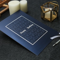 Ai Qing hand congratulation burst British greeting card ins business man Fathers Day gift simple thank birthday departure custom