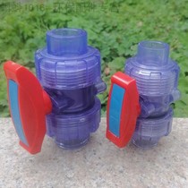 UPVC CPVC transparent double by plastic live ball valve is resistant to corrosion resistance by the liquid pipeline parts of the ball valve