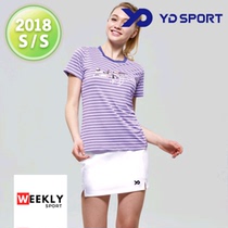 2018 Spring Summer New Products Korea YD SPORT Badminton Suit Women Speed Dry Suction Sweat Movement Short Sleeve Suit 19