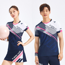 2022 new Korea Leian CORALIAN SWEAT SPEED DRY BADMINTON SUIT MEN AND WOMEN SHORT SLEEVE T-SHIRT 5