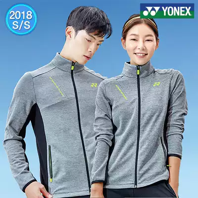 2018 Spring and Summer new Korea yy badminton uniform couple long sleeve quick-dry jacket team uniform slim and breathable