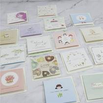 Korean creative birthday wishes Cute mini envelope greeting cards Message cards Fresh thanks to Teachers  Day small cards