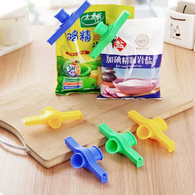 Home Food Bag Seal Clip Snacks Bag Closure Clip Plastic Bag Discharge Mouth Kitchen Food Freshness Protection Damp deity