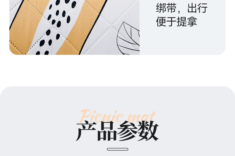 Thảm Dã Ngoại Thảm Chống Ẩm Dày Cắm Trại Ngoài Trời Mùa Xuân Chuyến Đi Chơi Ngoài Trời Chống Nước Bãi Cỏ Lều Sàn Di Động Đệm Ghế