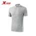 Đặc biệt bước áo len ngắn tay 2019 hè mới đứng cổ áo sơ mi POLO nam giản dị hàng ngày vẫy tay áo sơ mi nam đơn giản - Áo polo thể thao áo polo lining Áo polo thể thao