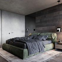 Baxter Bed Modern Simple Technology Cloth Master Bed Bed Light Luxury Designer Hangyu Fashion Flexible Flexible Flat Bed