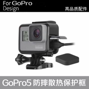 GoPro 7 vỏ máy ảnh thể thao hero5 chó lồng phụ kiện máy ảnh ống kính bảo vệ khung phụ kiện cố định