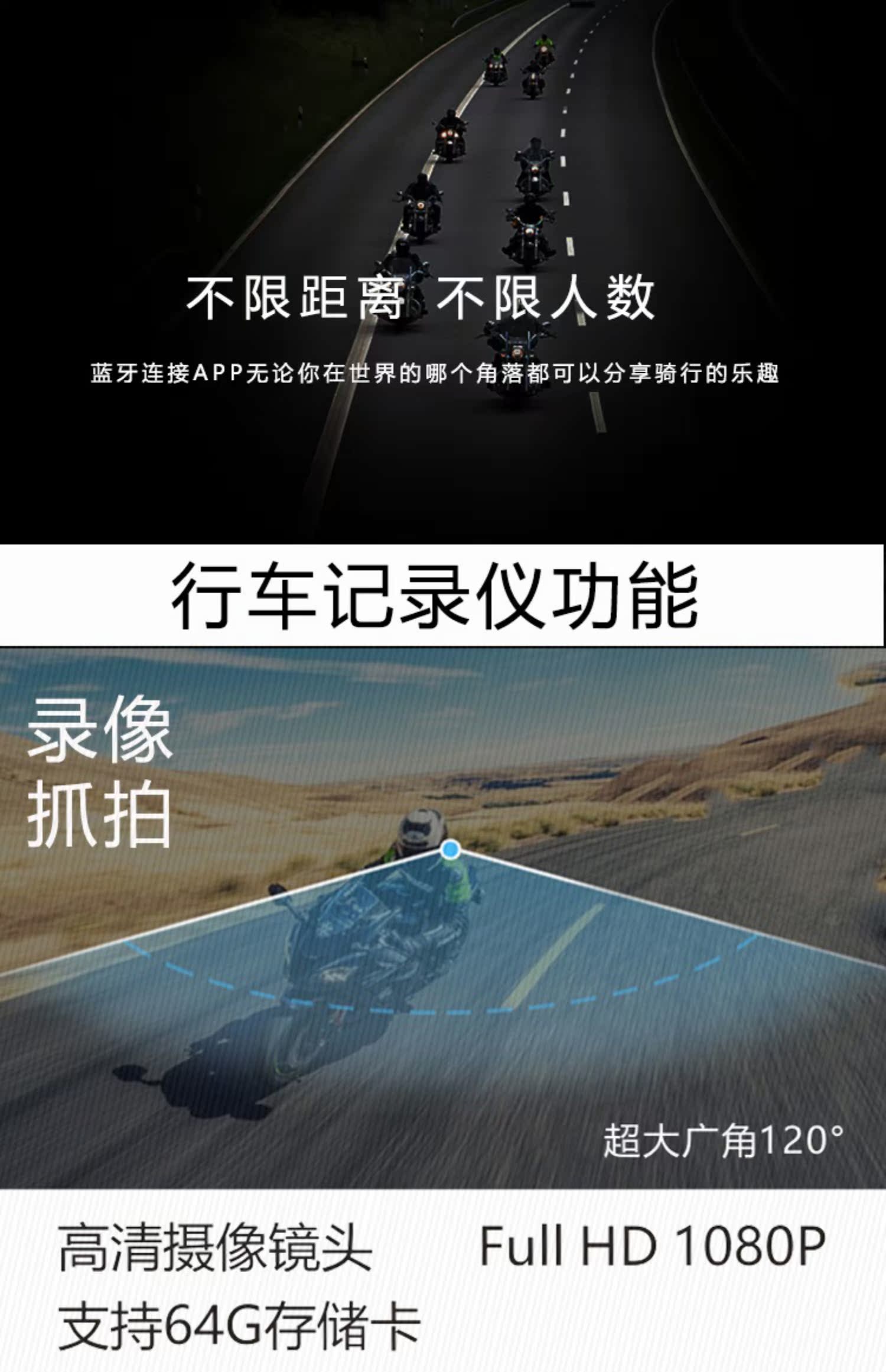 Road wing xe máy mũ bảo hiểm tai nghe Bluetooth ghi âm lái xe một máy R1 camera liên lạc HD điều hướng không thấm nước - Xe máy Rider thiết bị găng tay đi xe máy cho nam