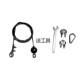 Fitness Equipment Flying Bird Steel Wire Rope Special Steel Cable Gantry Accessories Commercial and Home Use Equipment Wear-Resistant Black