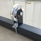 Square tube fixed bearing pulley silent crane modified homemade DIY pull back rowing bicep curl fitness accessories