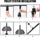 Modified Fitness Equipment DIY LAOSHU Pull-Back Machine for High Pull-Down, Rowing, Triceps, Chest Muscles, Back and Abdominal Muscle Training
