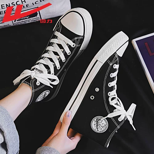 Warrior, высокие тканевые высокие сапоги, весенняя универсальная обувь, дышащие черные кроссовки