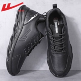 Warrior, мужская спортивная обувь для черной кожи, осенняя