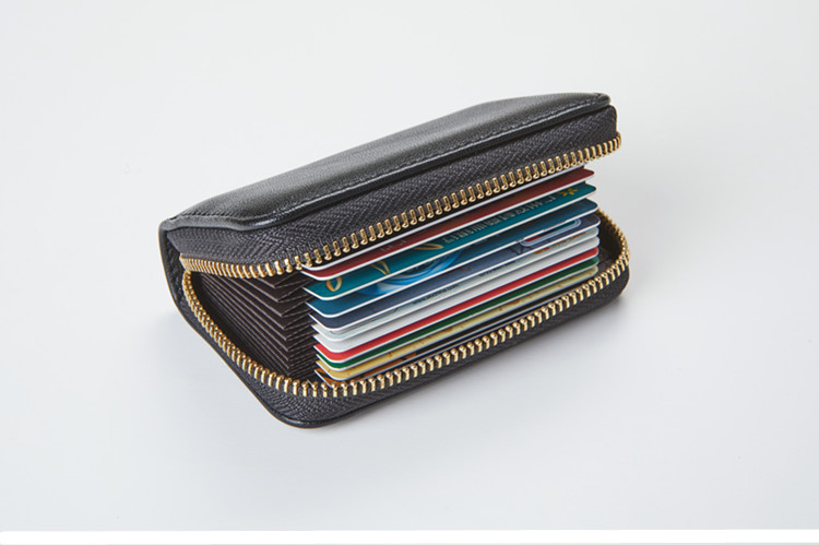 Phiên bản tiếng Hàn của túi khóa kéo nhỏ dành cho nữ Thẻ chủ thẻ accordion dành cho nữ ví đựng thẻ cho nữ