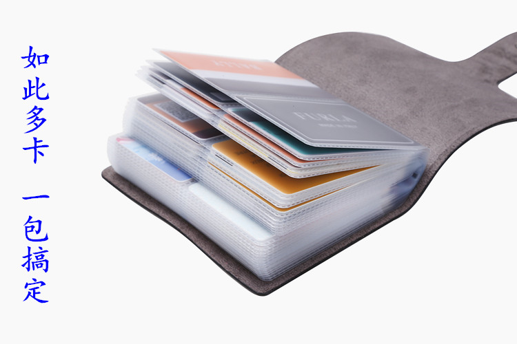 Mới chống degaussing lớn thẻ công suất gói cho nam giới và phụ nữ đa- thẻ vị trí 60 thẻ thẻ gói đặc biệt cung cấp thẻ bộ ví coach