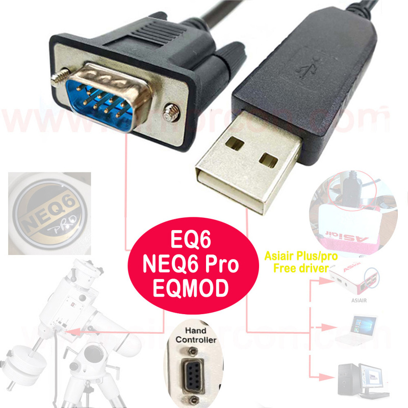 Xinda Equatorial Mount Goto Guide Star Cable Skywatcher Eq6/Neq6Pro/Nine-Pin/Zhenwang Eqmod Cable