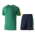 Li Ning phù hợp với nam 2019 loạt đào tạo mới mùa hè cổ tròn quần short tay ngắn dệt thể thao thoải mái thoải mái - Thể thao sau Thể thao sau