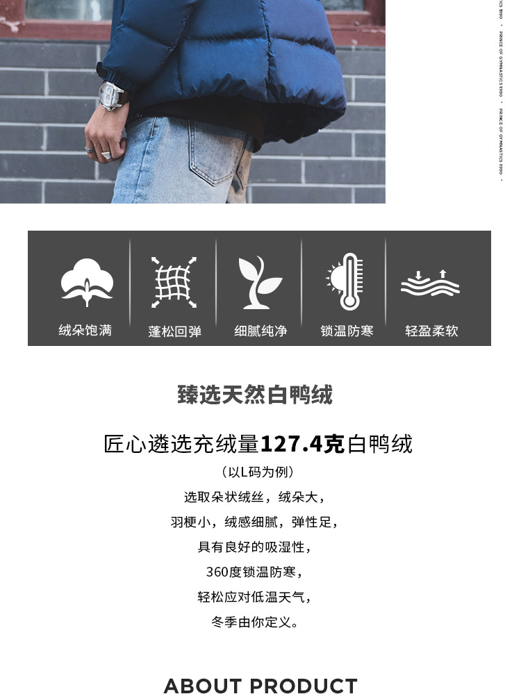 Li Ning ngắn ngắn xuống áo khoác nam loạt đào tạo mới áo khoác ấm áp mũ trùm đầu mùa xuân trắng xuống quần áo thể thao - Thể thao xuống áo khoác áo phao nữ hàng hiệu