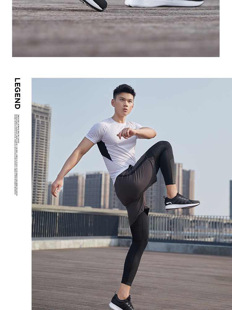 Giày thể thao nam Li Ning giày thể thao chính thức chống sốc hấp thụ giày chống trượt - Giày chạy bộ giày xtep