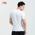 Li Ning áo thun ngắn tay nam hàng loạt đào tạo mới cổ áo thể thao dệt kim ATSN209 - Áo phông thể thao