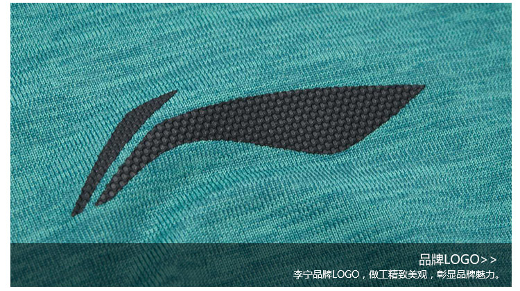 Li Ning áo sơ mi tay ngắn nam nhanh khô thoáng mát đan áo thể thao mùa hè ngắn APLM137 áo polo tay dài