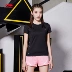 Li Ning áo thun ngắn tay nữ toàn diện tập luyện phù hợp nhanh khô thoáng mát cổ tròn thể thao ngắn ATSL278 - Áo phông thể thao