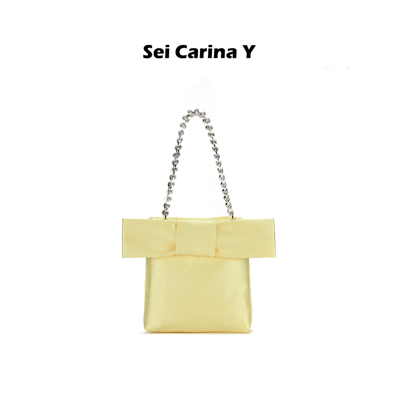 Seicarinay Summer Princess Bow Handbag Niche Design Princess Bag for Women Small Size Seicarinay Summer Princess Bow Handbag Niche Design Princess Bag for Women Small Size
