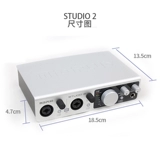 Midiplus Studio M Запись k Song Song Sound Card Anchor Studio 2 Внешний USB -аудио -интерфейс