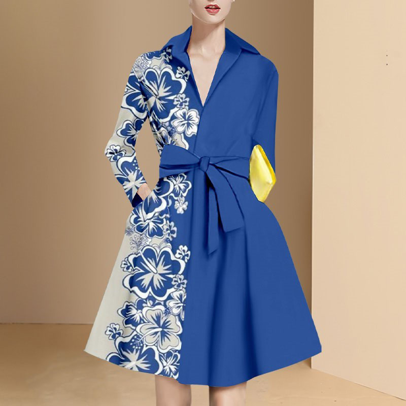 Autumn elite brand dress, plus size, Italy