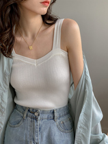 Beating Bottom Knit Harness Vest Woman Summer Match With Suit Ice Silk Thin big code Fat mm Elegant Wind small hanging