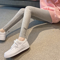 Underpants Woman Autumn Winter Outwear With Glint Thickened Warm Grey Autumn Pants Tight Fit Slim Stretch Embroidered High Waisted Women Pants