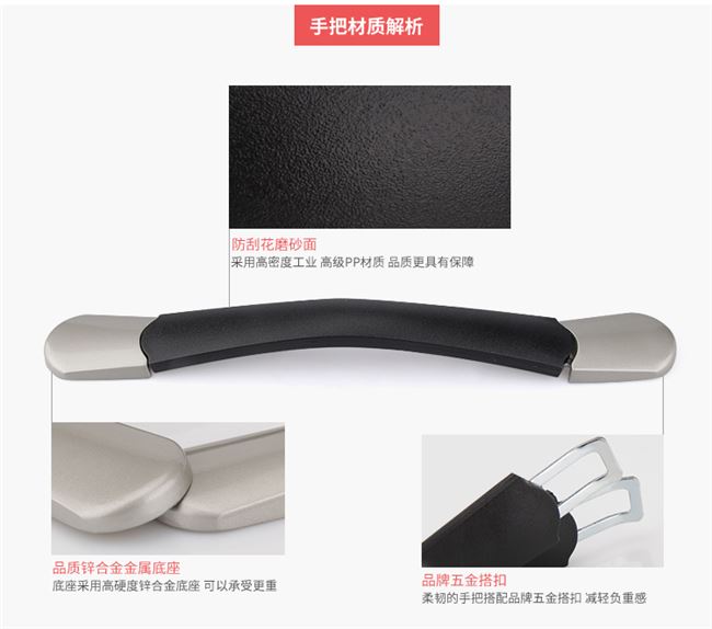 Phụ kiện xe đẩy đa năng trường hợp tay cầm hành lý phụ kiện tay cầm vali hành lý tay nắm hành lý - Phụ kiện hành lý