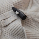 Шерстяной осенний кардиган, демисезонный лонгслив, свитер, куртка, свободный крой, коллекция 2022, V-образный вырез