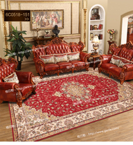 New Mongolia pure wool fine fleece thickened woven villa living room bedroom hallway Xuanguan floating window decorative rug