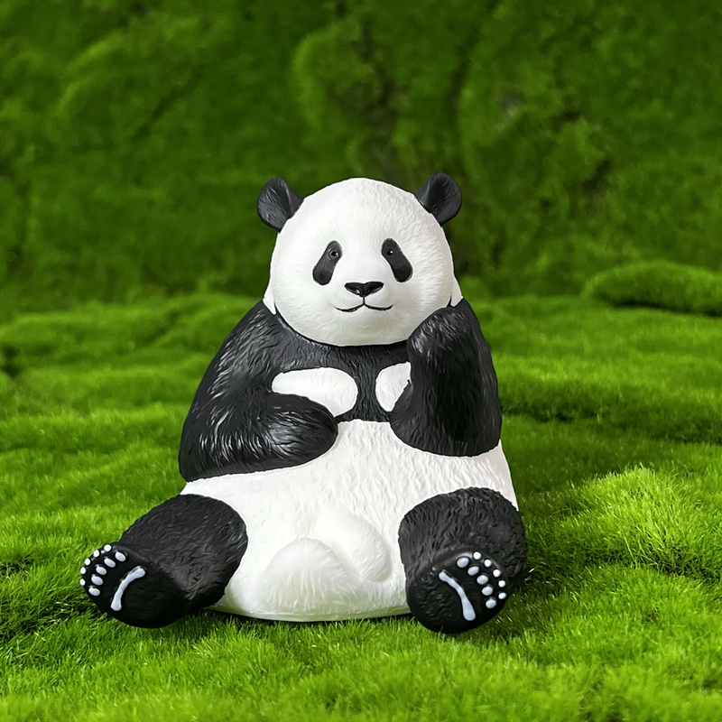Handmade Giant Panda Menglan Figurine Trendy Toy Ornament for Gift Giving