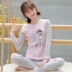 . Thu cô gái con trai quần áo cotton mùa thu mùa thu quần thiết lập cơ sở học sinh trung học trẻ bông áo len lót cao. 