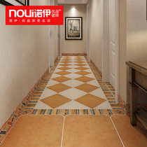 American pastoral living room Dining room American retro brick 500x500 Mediterranean Balcony floor tile non-slip wear-resistant