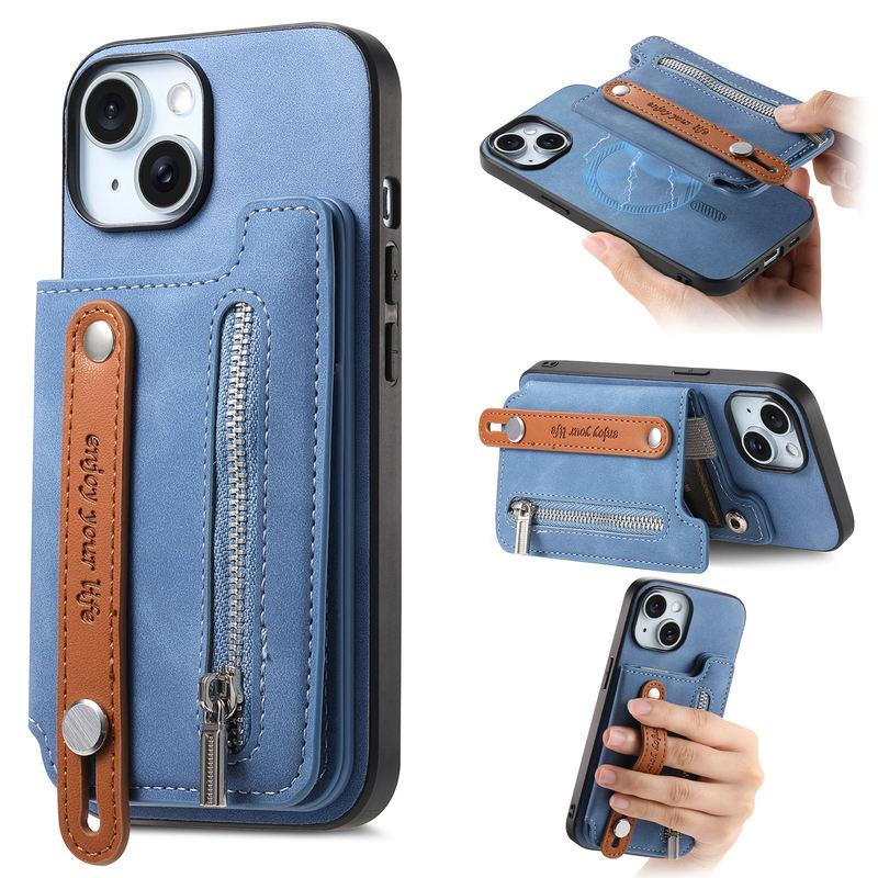iPhone 16 New Model Compatible with iPhone Magnetic Card Holder 17Pro Phone Case Apple 14 Wrist Strap 14Plus Card Holder 13 Card Case 12 Accessories 11 Back Clip Access Card 15 Compatible with Magsafe17