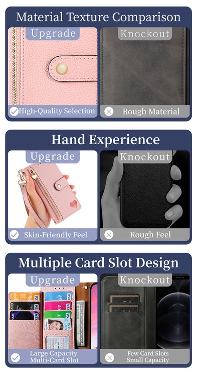 Hearts Wallets Folio Flip Magnetic Synthetic Leather Card Holder Folding Stand With Wrist Lanyard Strap 8, 8 Pro, 7, 7 Pro