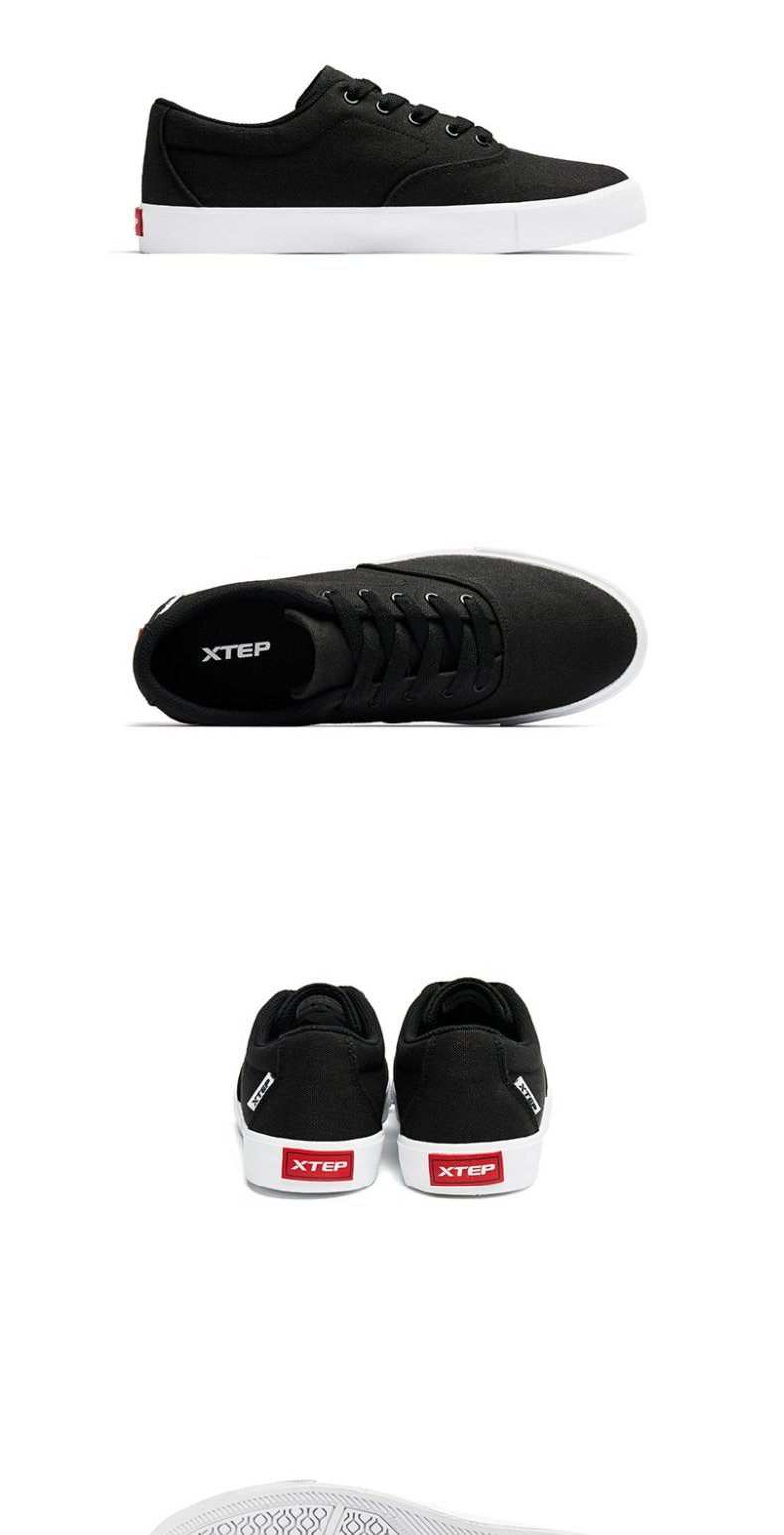 Giày vải nam Xtep mùa thu 2019 mới giản dị giày thời trang đơn giản ren vải nam giày thể thao - Plimsolls giày adidas thể thao