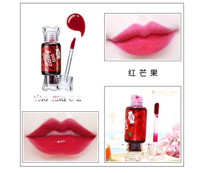 Hàn Quốc PNF kẹo nhuộm môi lỏng không chạm cốc son bóng son bóng giữ ẩm lâu không dấu vết cắn trang điểm môi son môi 	son bóng không trôi	