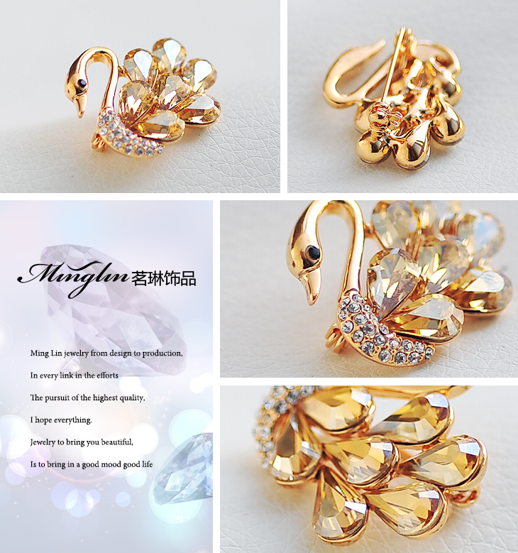 Broche femme en cristal autrichien - Ref 1187759 Image 15